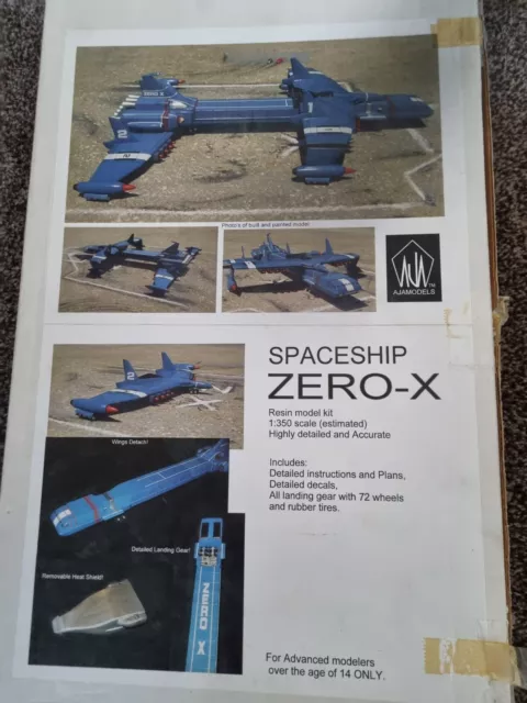 Vintage Rare Gerry Anderson Thunderbirds AJA Models Zero-X resin model kit