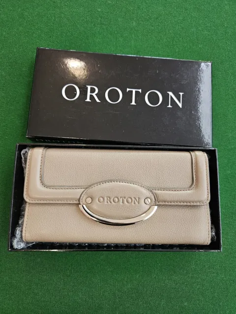 OROTON Wallet Purse Beige NEW RRP $245