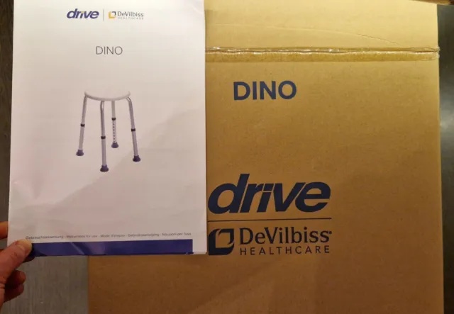 Drive Medical Duschhocker DINO Bad-Sitz inkl. Sitzhöhenverstellung →130kg