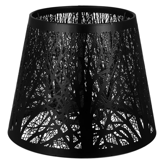Paralume Moderno In Ferro Battuto Intagliato 20x12cm Per Lampadine E27/E26 – Design Cavo Staccabile