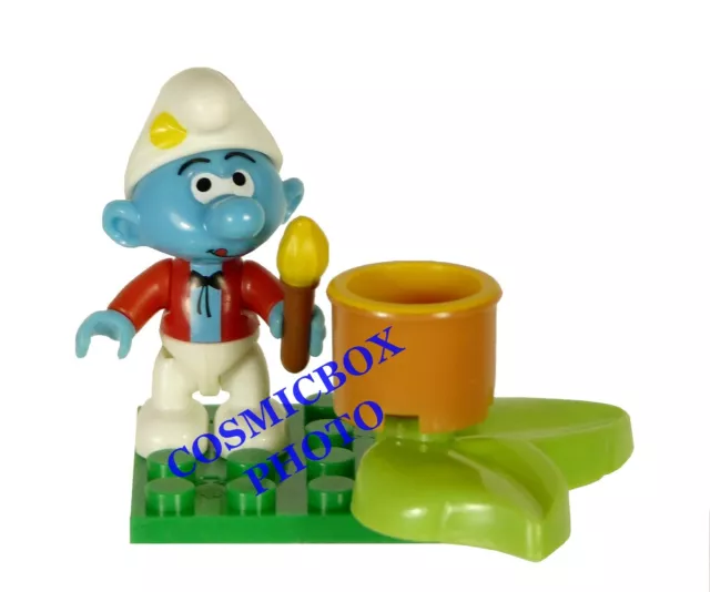 MEGA BLOKS - les SCHTROUMPFS PEINTRE figurine artiste Smurfs figure Pitufo puffi