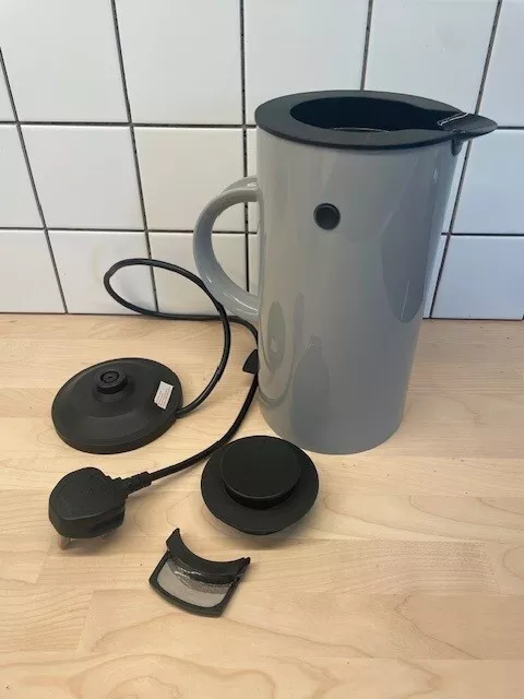 Stelton EM77 Kettle 1.5L, Light Grey  - good used condition & full working order