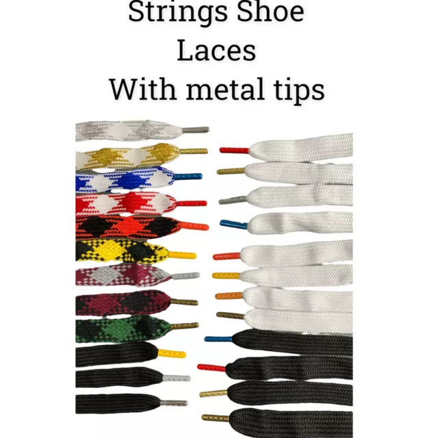 Strings 3/4" or 1" Wide Double Fat.Thick High Quality Shoelaces 45 Inch Laces