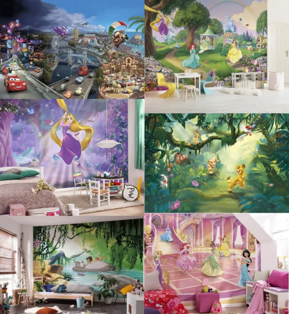 Pared Mural Papeles Pintados Habitación Infantil Disney Marvel Princesa Coches 2