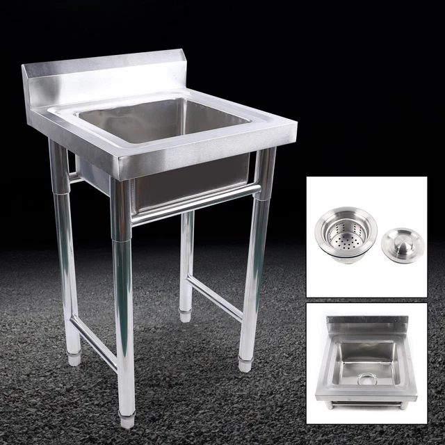 STAINLESS STEEL SINK Single Bowl Freestanding Kitchen Sink Catering