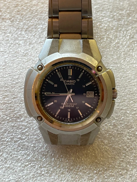 STYLISH CASIO MTP 3036 Blue Dial Men s Quartz Watch New Battery