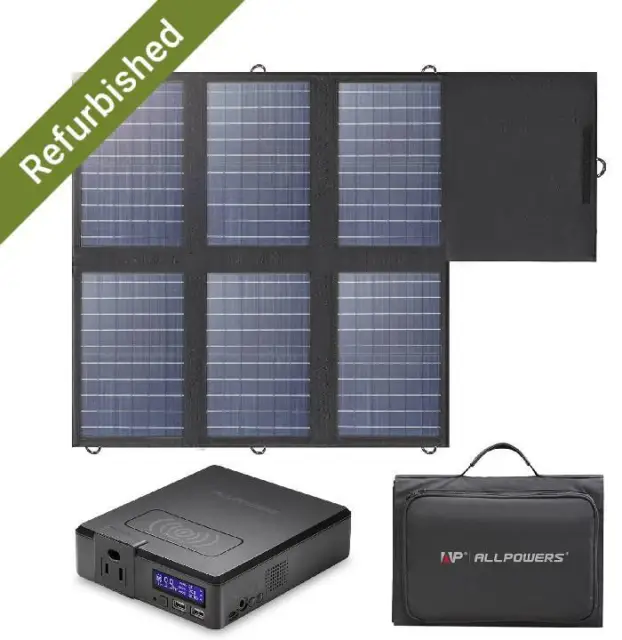 ALLPOWERS  200W 154Wh Portable Power Station Solar Generator Refurbished