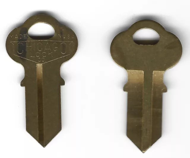 Chicago K4R Original Double Sided Key same as Ilco 1041GR fo