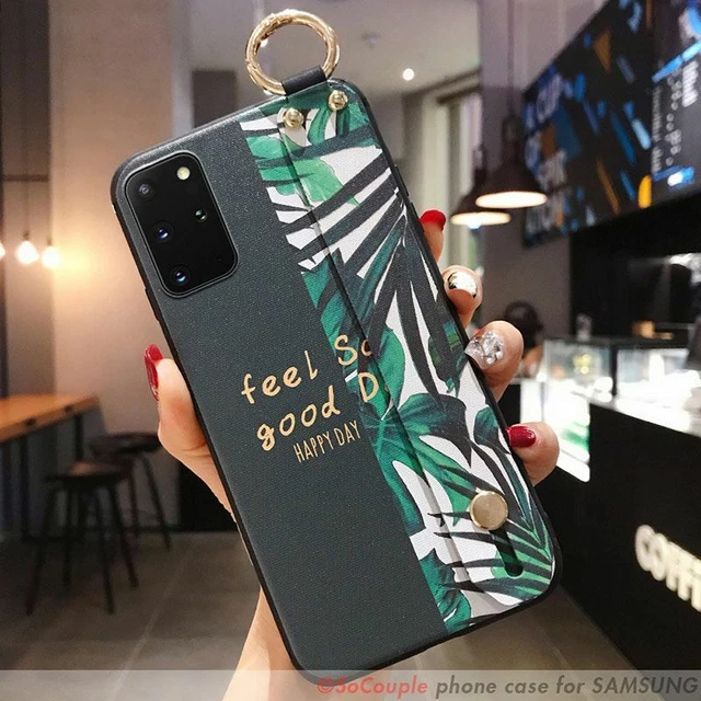 De Luxe Téléphone Coque avec Sangle Pour Samsung Galaxy S8 S9 S10 S20 Note 9 10 3