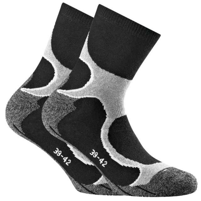 Calcetines unisex para correr Rohner Basic, paquete de 2 - calcetines deportivos, exteriores,... 2