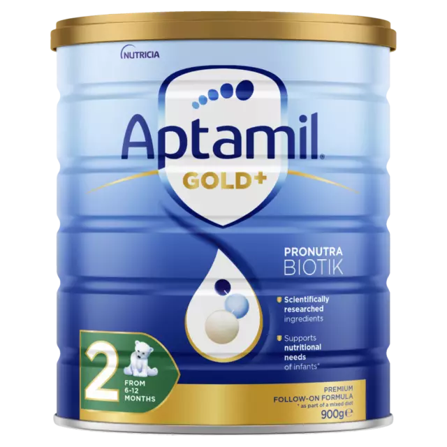 Aptamil Gold+ Pronutra Biotik Stage 2 900g Follow-On Formula 6-12 Months