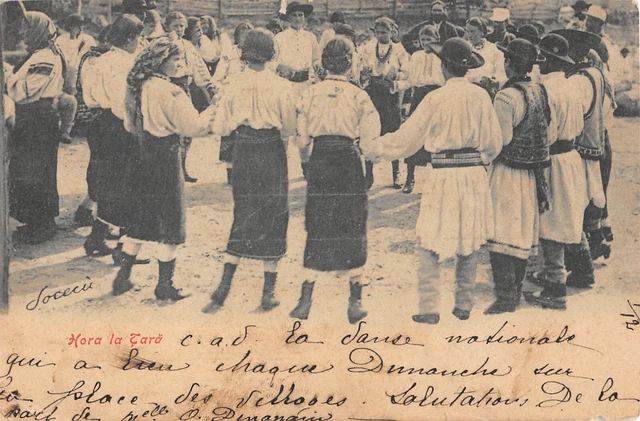 Cpa Roumanie Hora La Tara Jocecu