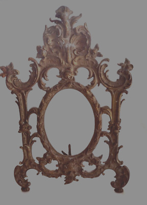 Vintage Antique Cast Iron Metal Ornate Victorian Easel Picture Frame Large