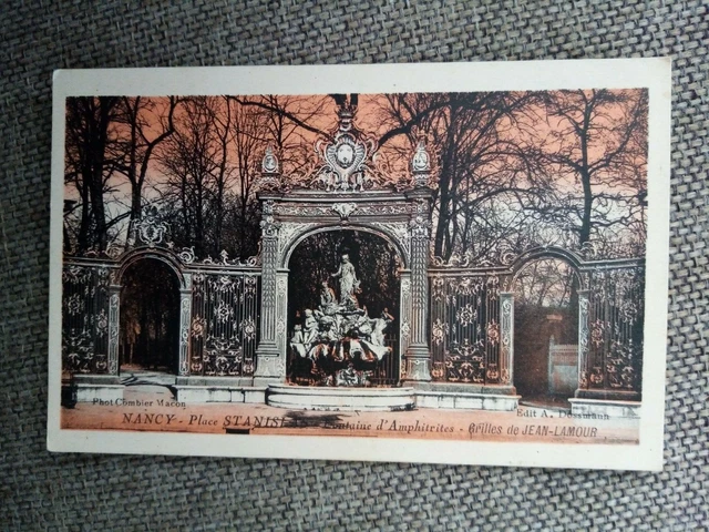 Cpa Nancy Place Stanislas Fontaine D Amphitrites