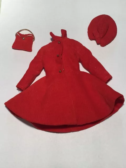 Vintage Skipper Dress Coat Outfit 1906 Mattel 1964 Near Complete Barbie Sister