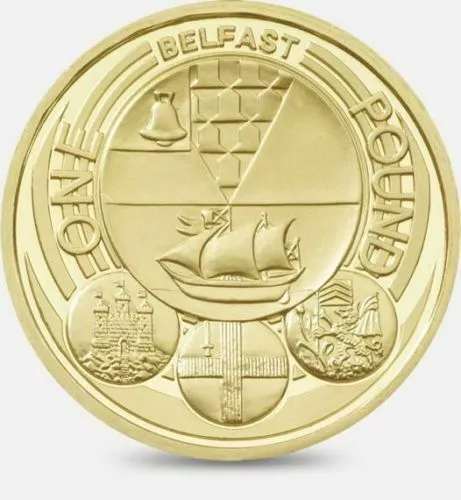 Rare Belfast £1 One Pound 1 Coin 2010 Capital City Cities Coin Hunt Royal Mint