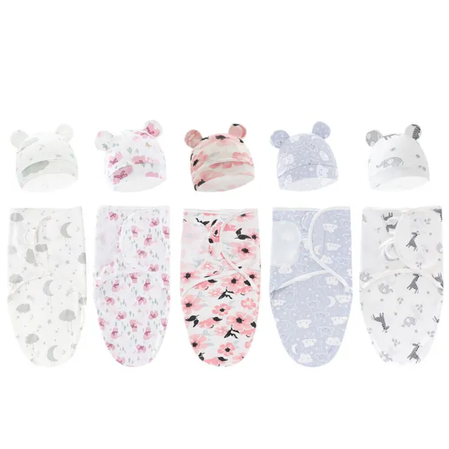 Newborn 0-6 Months Infant Baby Swaddle Blanket Wrap Easy Adjustable Sleep Sack
