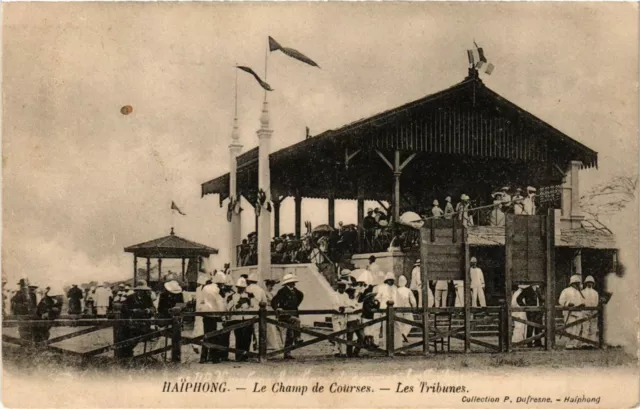 CPA AK VIETNAM HAIPHONG - Le Champ de Courses - Les Tribunes (321560)