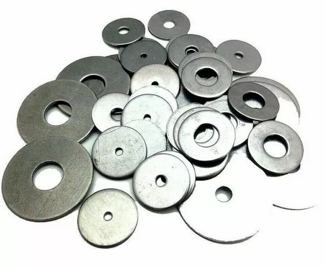 Penny Repair Washers Zinc Plated BZP Steel For Bolts & Screws M5 M6 M8 M10 M12