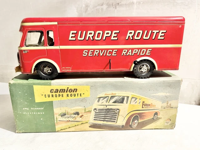 Camion Cargo Bâché Jouet De Marseille En Tôle - Vintage Années 60/70