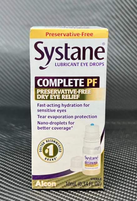 SYSTANE COMPLETE PF Preservative Free Lubricant Dry Eye Relief 10 mL Bottle