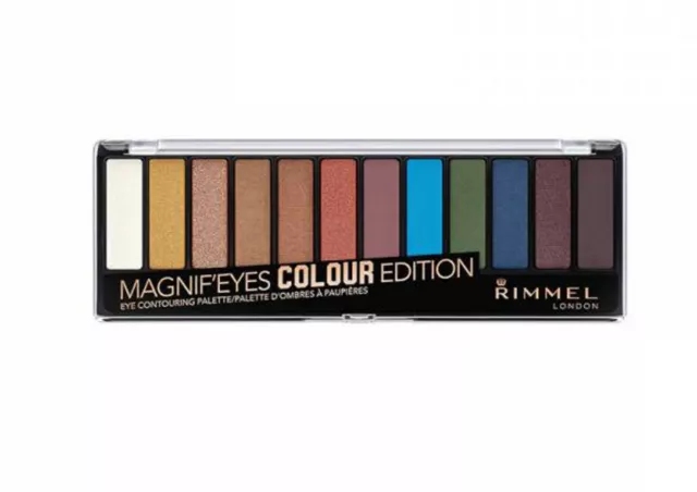 Rimmel Magnif Eyes 12 Farben Lidschatten Palette Farbe 004 14,16 g Kosmetik