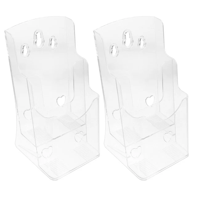 2 piezas carpeta de archivos papelera de almacenamiento soporte de tarjeta en rack multicapa PD oficina