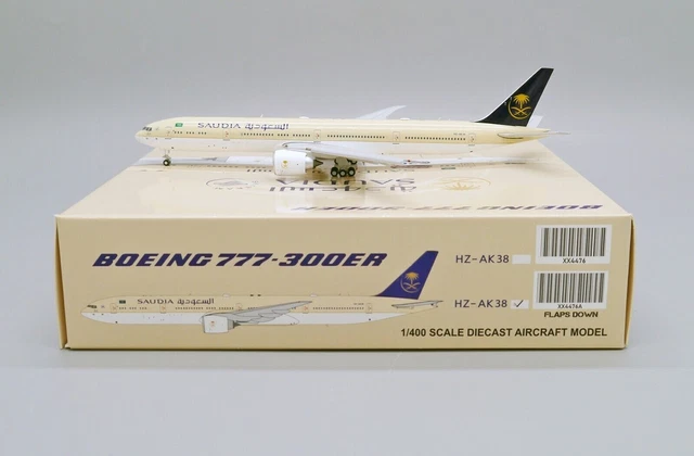 JC WINGS SAUDIA Boeing B777-300Er Volets Bas 1:400 Moulé Sous Pression