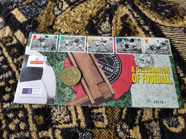 Great Britain First Day Cover - 2 Pounds 1996 - Celebration of Football - Q37