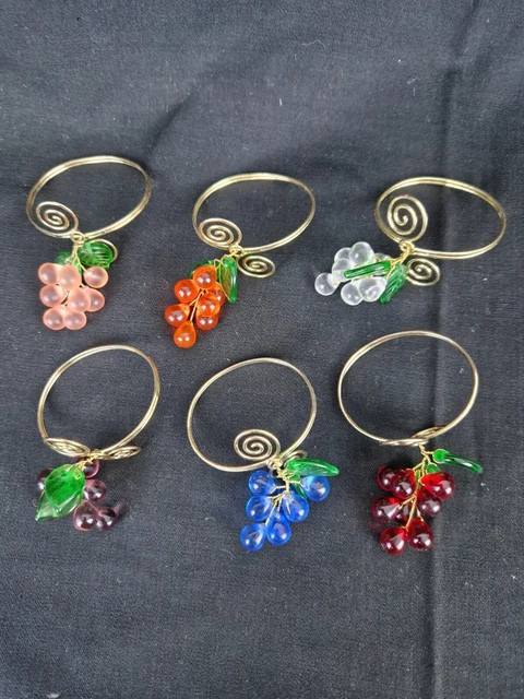 Pendentif Vintage Doré Avec Grappe, Verre Style Onyx Et Strass - Double Sertissage