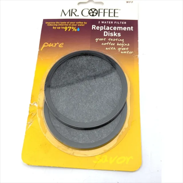 Mr. Coffee Water Filter Replacement Discs 2-Pack New 072179224945