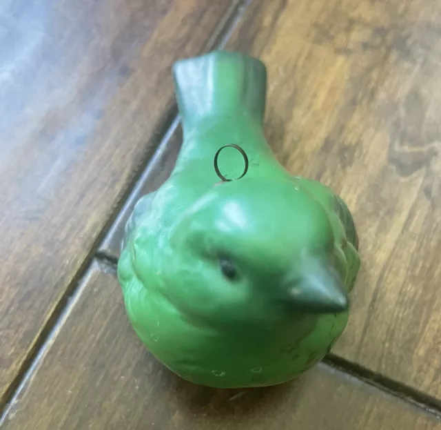 Vintage 1950s Goebel Green Bird Figurine Green Sparrow Ornament, West Germany