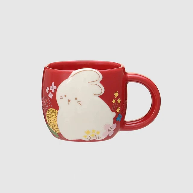 STARBUCKS CHINA 2023 Year Of The Rabbit 3oz/12oz rabbit Ceramic Mug Cup