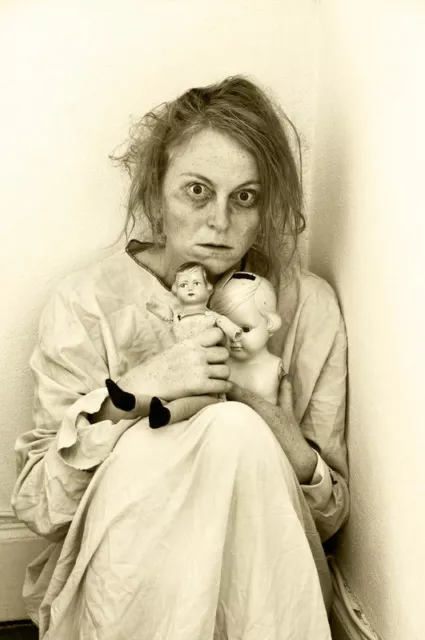 Antique Asylum Doll Lady Photo 157b Oddleys Strange & Bizarre