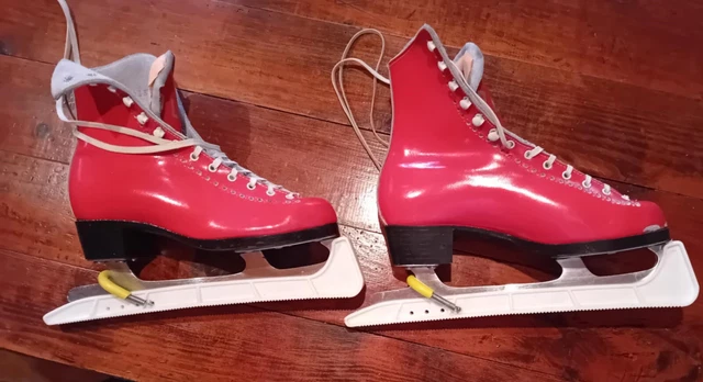 Anciens Patins à Glace LUTRA – Taille 40, Modèle Vintage En Bon état