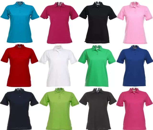 Damen Polo-Shirt Piqué Poloshirt T-Shirt Übergröße XS S M L XL XXL 3XL 4XL 34-48