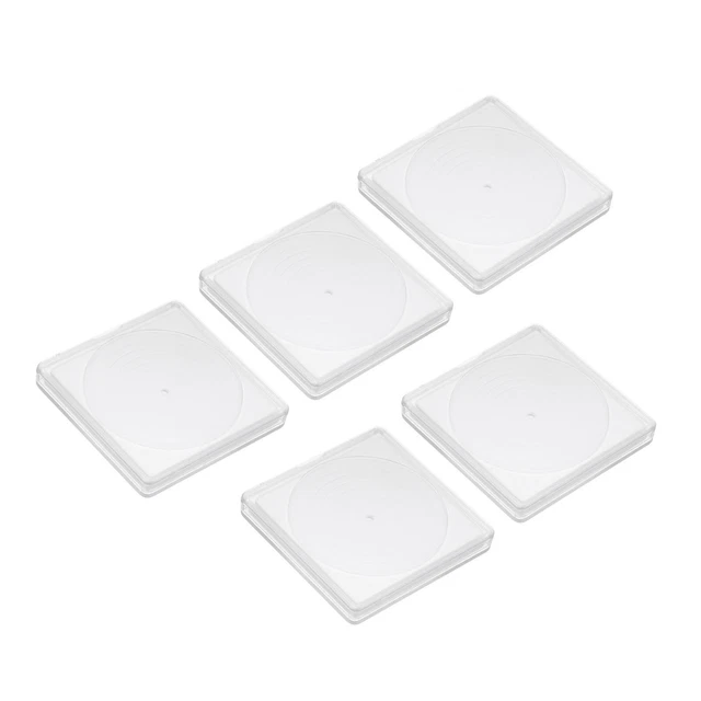 5 uds soporte para monedas maletín de colección de monedas, caja de visualización de monedas, para monedas de 17-37 mm, blanco