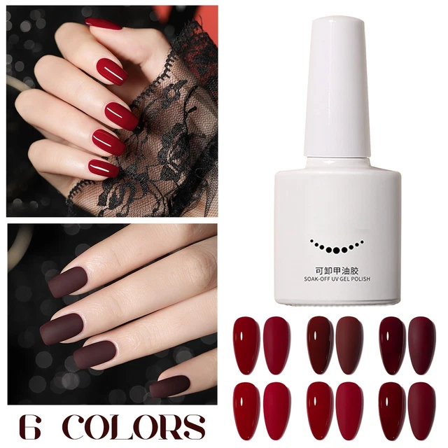 Cherry Red Nail Polish Glue Nail Glue Wine Red Nail Polish Electric Nail Cutter