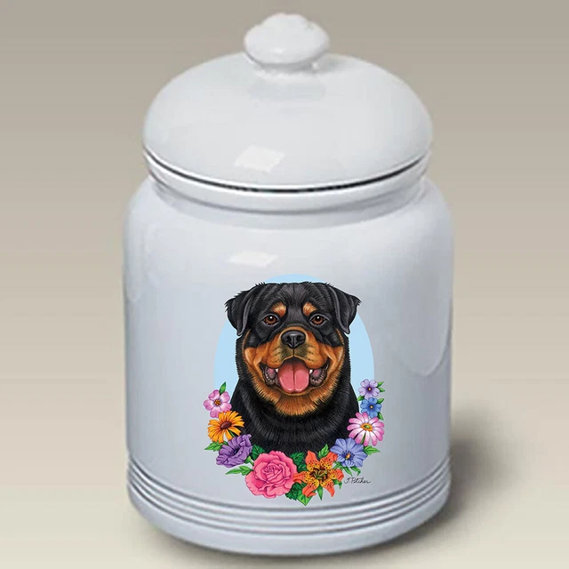 Rottweiler Ceramic Treat Jar TP 47002