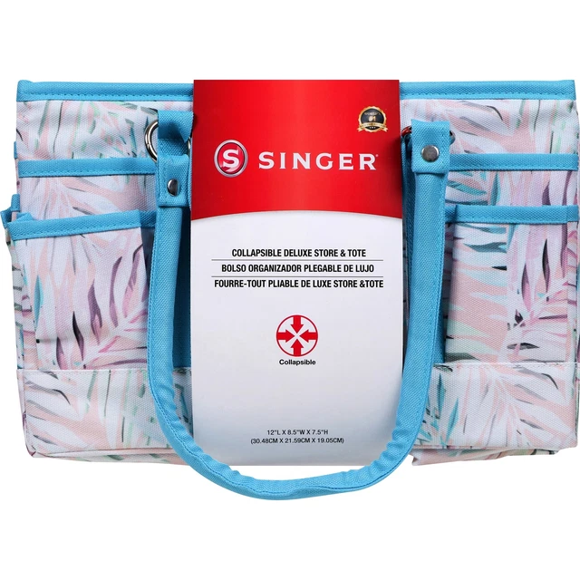 Bolso de mano plegable de lujo SINGER estampado de palma 00771