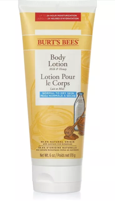 Burt's Bees Burt's Bees Natural Moisturising Milk and Honey Body Lotion, 170 g,