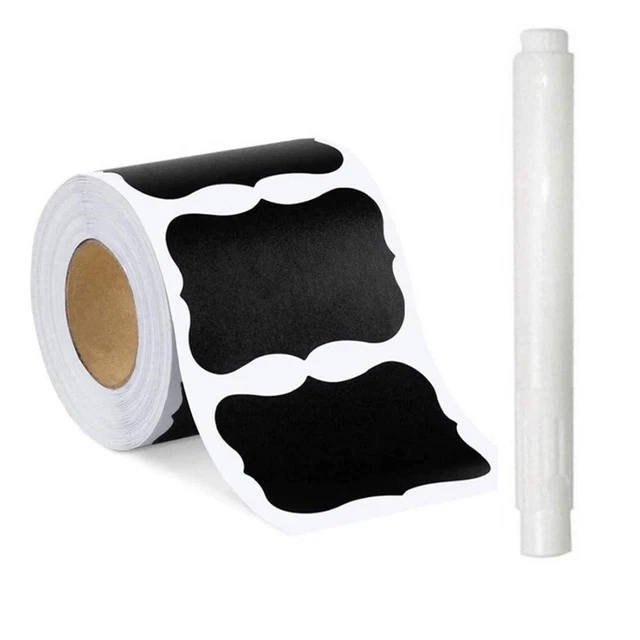 Vielseitige Organisation 150 Stck. Rolle schwarze Etiketten Aufkleber für die A