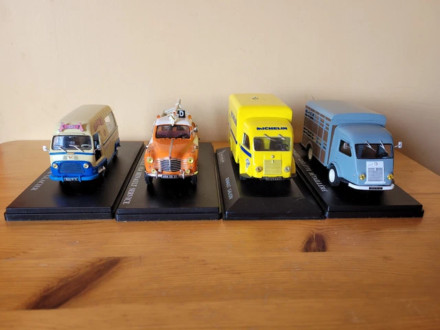 LOT DE 4 RENAULT 1/43 ème : ESTAFETTE- GOELLETTE - DEPANNEUSE - GALLION