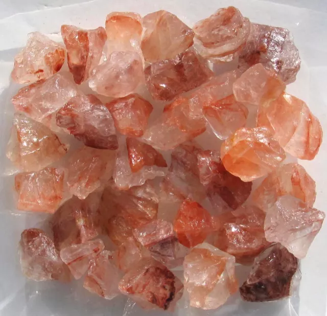Hämatoid, Hematoid, Bergkristall mit Eisen, Rohsteine ab 300 g. (1 kg=29,30 EUR)