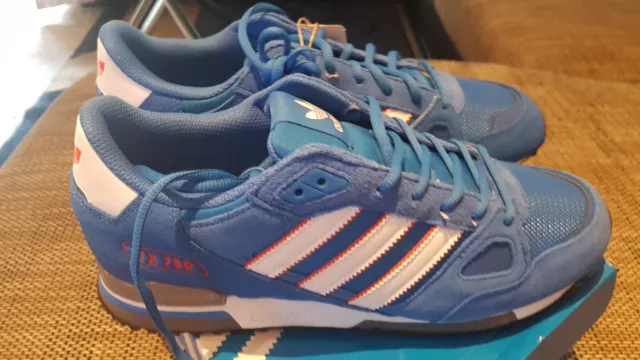 Adidas ZX 750 Originals -ID7598- blau-weiss Gr. 44 2/3  NEU OVP