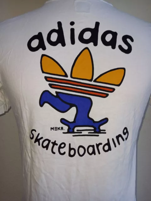 # Adidas Vintage Skateboarding T-Shirt Gr. S Meka. Superstar Gazelle Forum Retro