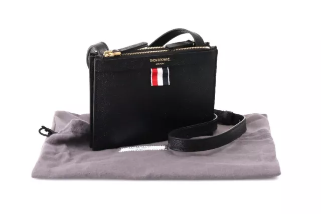 Thom Browne Pebble Grain Leather Small Document Holder Crossbody Fap381A00198001