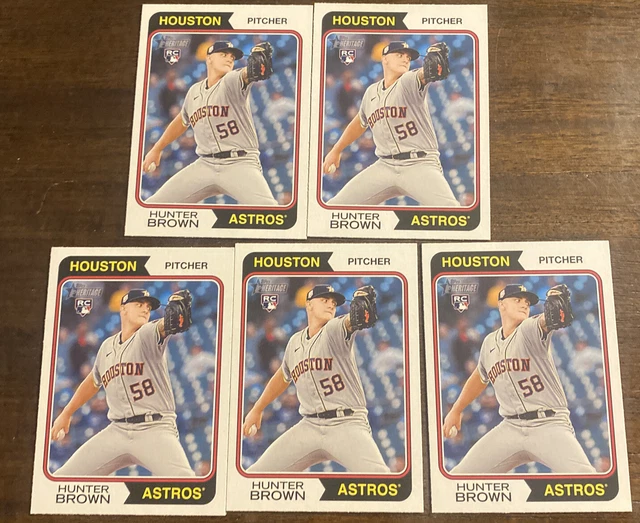 HUNTER BROWN 2023 Topps Heritage Rookie Lot ( 5 ) 0.99 PicClick