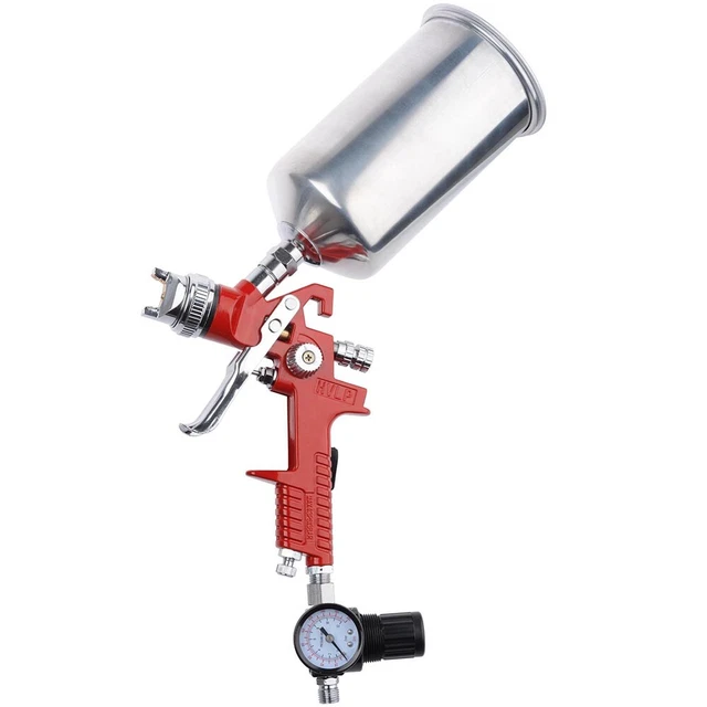 Air Spray Gun HVLP Auto Paint DIY Car Basecoat Primer 1000ml Tank 1.4mm Nozzle