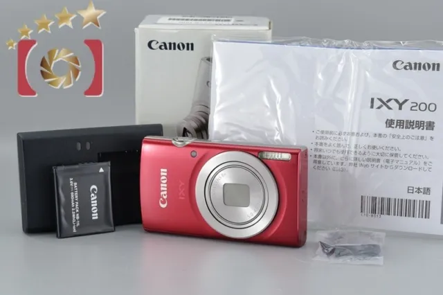 Near Mint!! Canon IXY 200 Red 20.0 MP Digital Camera w/Box